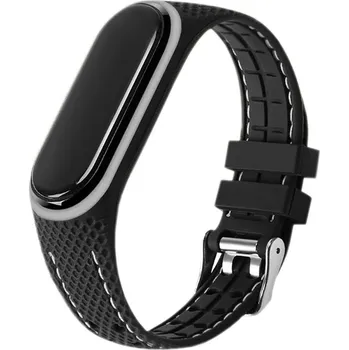 Řemínek na hodinky Lifestyle Xiaomi Mi Band 5/6 Elastomerový řemínek Lifestyle Xiaomi Mi Band 5/6 Black (03)