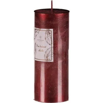 Svíčka Svíčka vánoční, červená barva. 367g vosku.