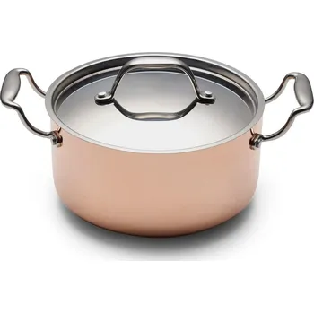 Hrnec Nerezový/měděný hrnec s pokličkou na indukci 3 l – Blomsterbergs ID_1758164