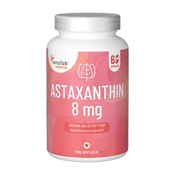 Zdraví Essentials Astaxanthin 8 mg, vysoká dávka – Vegan, 60 kapslí