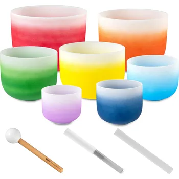 Perkuse Sela Crystal Singing Bowl Chakra Set 432 Hz + prodloužená záruka 3 roky