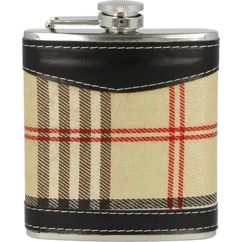 Placatka KRCZ Placatka nerezová Tartan black, 180ml