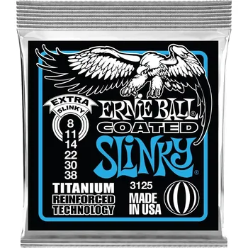 Struna pro kytaru a smyčcový nástroj Ernie Ball 3125 Titanium Extra Slinky + prodloužená záruka 3 roky