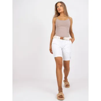 Dámské kraťasy Šortky D60530Z62189Z bílé XS