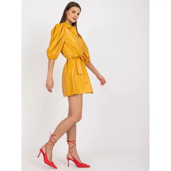 Dámské šaty Šaty LK SK 508478.64P tmavě žlutá 40