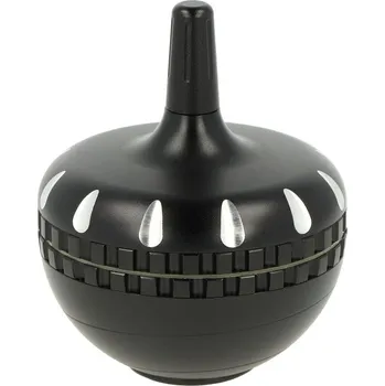 KRCZ Drtič tabáku kovový Gyro Black, 3.dílný, 63mm