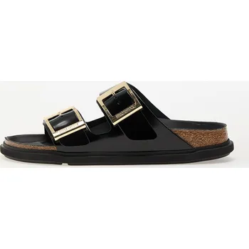 Dámské tenisky Tenisky Birkenstock Arizona Droplet Buckle Natural Leather Patent High-Shine Black EUR 38