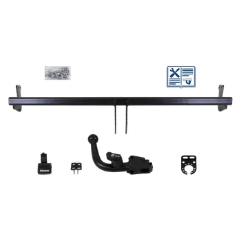 Tažné zařízení Brink tažné zařízení Odnímatelné Tažné rameno zasunuté zezadu - CITROËN C3 II