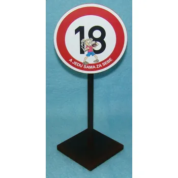 Žertovný předmět Značka 18 A jedu sama za sebe VNznac02