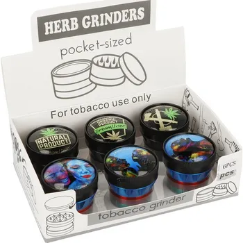 Drtič tabáku kovový Dreamliner Hemp/Image, 50mm