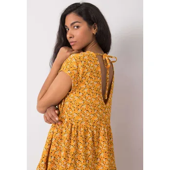 Dámské šaty Šaty D50051Z30268 tmavě žluté XL