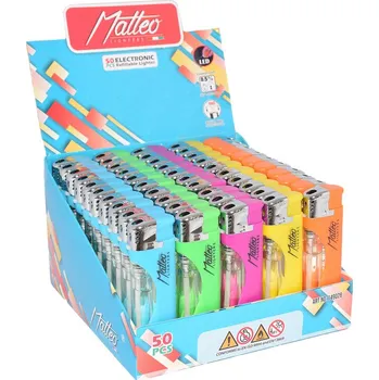 Zapalovač Zapalovač Matteo Piezo LED Colorful Neon