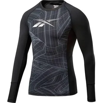 Pánské tričko Triko Reebok TS AOP Compression - TS AOP Compression - 3341560