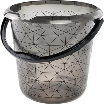 kbelík Keeeper kbelík dekorovaný křyšťálová šedá 10 l