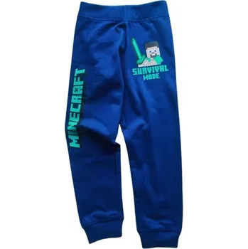 Chlapecké kalhoty TEPLÁKY MINECRAFT (modré) Velikost: 9