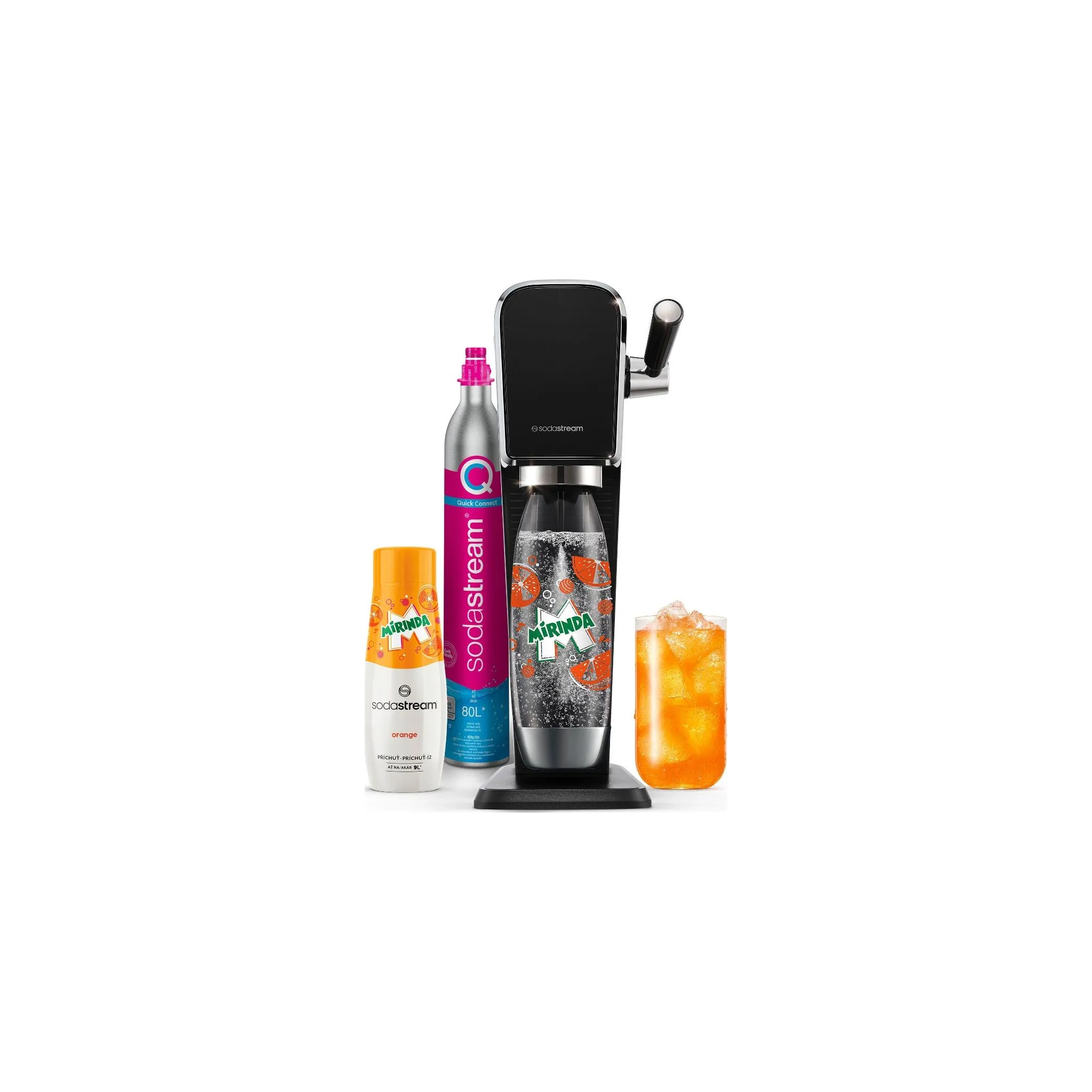 Fotografie 2 - Výrobník sody SodaStream Art černý Mirinda Megapack
