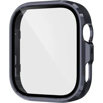 Příslušenství k chytrým hodinkám VSECHNONAMOBIL 109742 PC FULL COVER Plastový kryt se sklem pro Huawei Watch Fit 4 Pro tmavě modrý