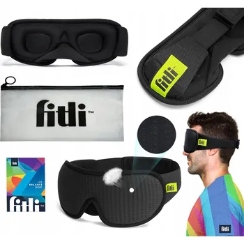 Škraboška na spaní Fitli maska na spaní polyester černá