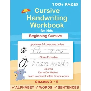 Cizojazyčná kniha Cursive Handwriting Workbook For Kids: Cursive for beginners workbook. Cursive letter tracing book. Cursive writing practice book to learn writing in cursive – Sujatha Lalgudi (EN)