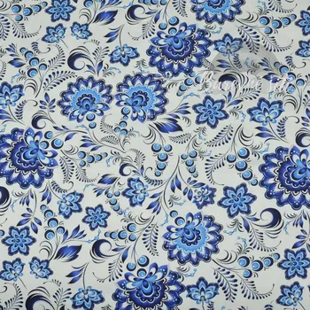 Úplet Modrý porcelánový potisk (E) (Luxusní vzory z Turecka)