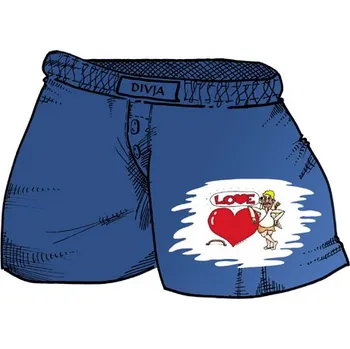 Boxerky Trenýrky Love se stojícím andílkem treny022 Velikost L