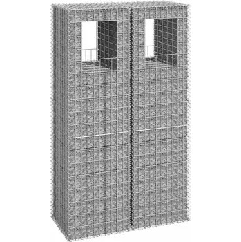 vidaXL Gabionové sloupky 2 ks 50 x 50 x 180 cm železo [151273]
