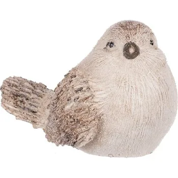 Vánoční dekorace Ptáček - figurka z polyresinu, zimní motiv