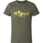 Alpine Pro Bolen Pánské sportovní triko MTSE901 rifle green XXXL