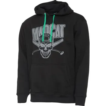 Mikina MADCAT Skull Hoodie L Black