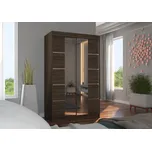 ADRK Šatní zrcadlová skříň posuvná GENUA CH 120, choco
