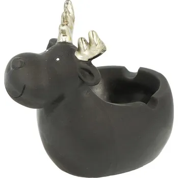 Popelník KRCZ Cigaretový popelník Moose Black, 13x8x11cm