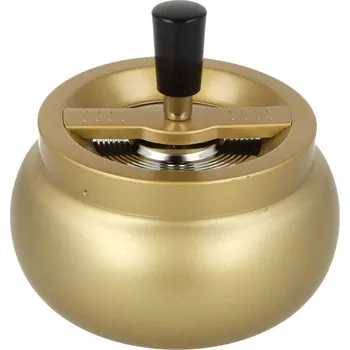 Popelník KRCZ Cigaretový popelník kovový otočný Gold Tabi, 13cm
