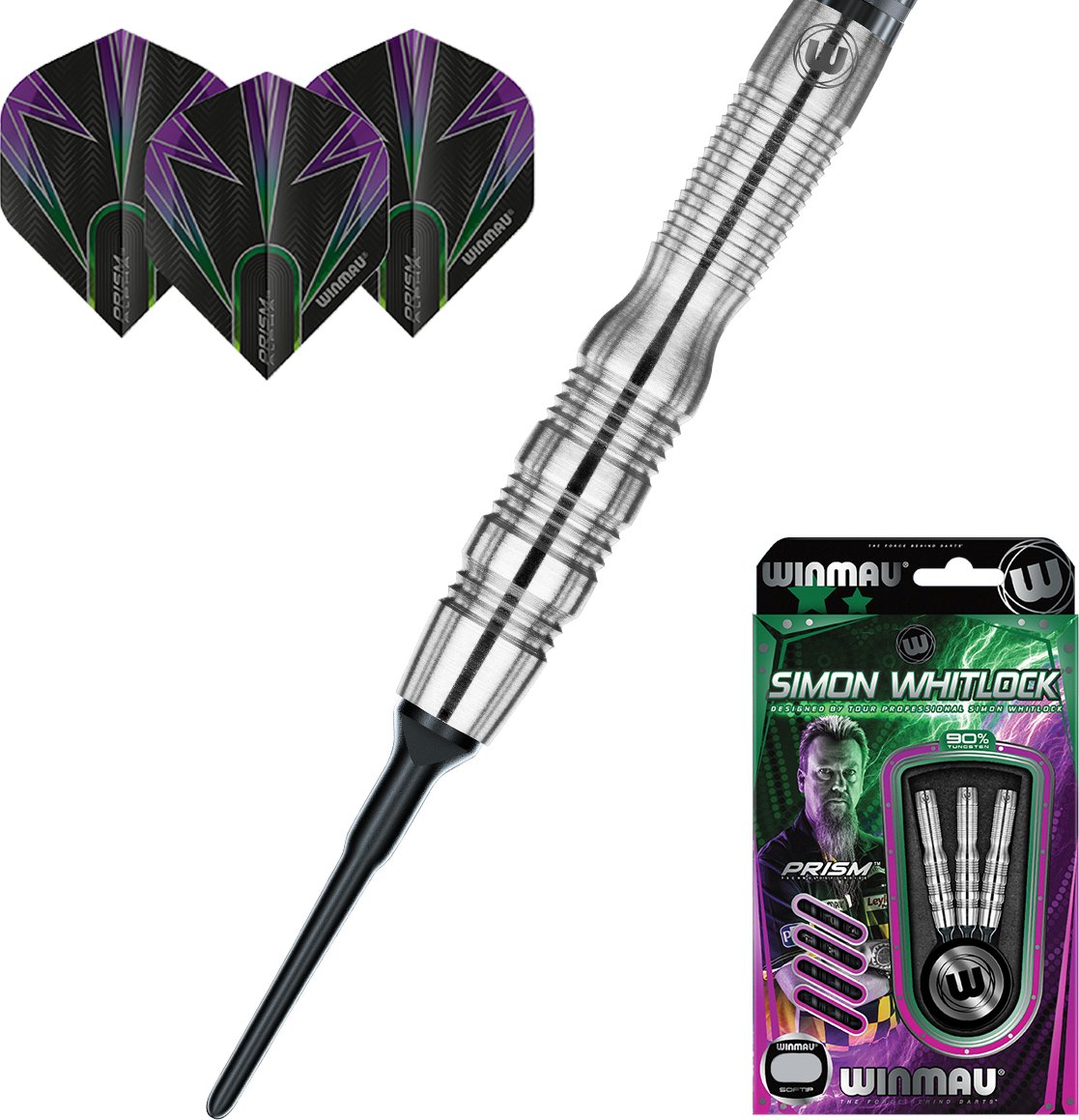 Šipky soft Winmau The Wizard Simon Whitlock 20g