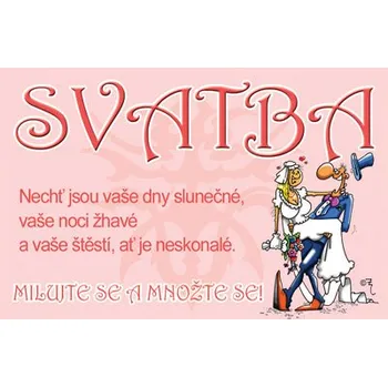 Žertovný předmět Průkaz Svatba PBpruk56
