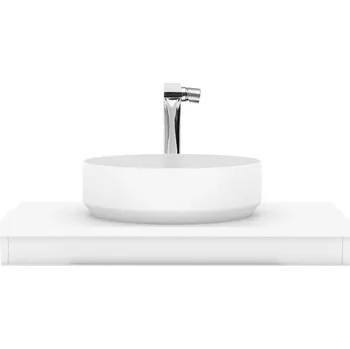 Koupelnový nábytek SAT Koupelnová skříňka s umyvadlem a baterií SAT Evolution 98x30x44,8 cm bílá mat SATEVO100WMDBUB SATEVO100WMDBUB