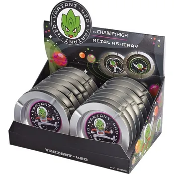 Popelník Cigaretový popelník kovový Champ High Alien, 14cm