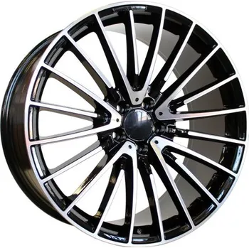 Disk Alu kola Racing Line MR532, 20x8.5 5x112 ET38, černá + leštění (zátěžová)