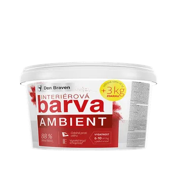 barva na zeď Den Braven Interiérová barva AMBIENT 30 kg kbelík 30 kg bílá - bělost min. 88%