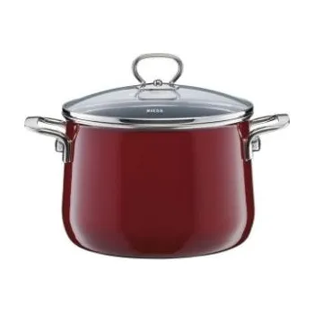 Hrnec Smaltovaný hrnec se skleněnou poklicí - 4 l - různé barvy