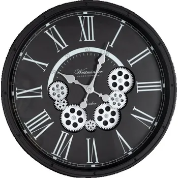 Hodiny Nástěnné hodiny 85 černé / stříbrné