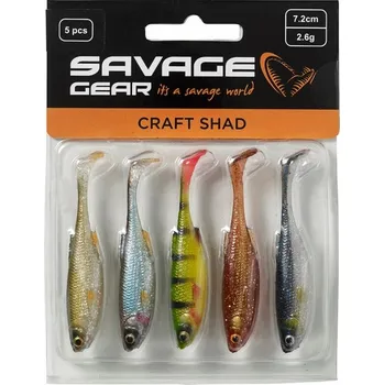 Umělá nástraha Sada gumových nástrah Savage Gear Craft Shad Clear Water 8,8
