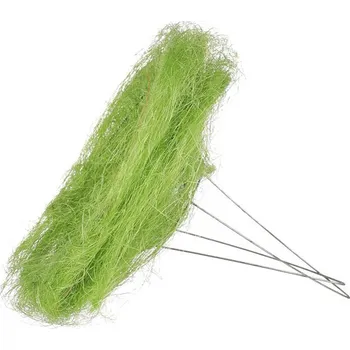 umělá květina Proutěná dekorace - 6", sisál, barva zelená