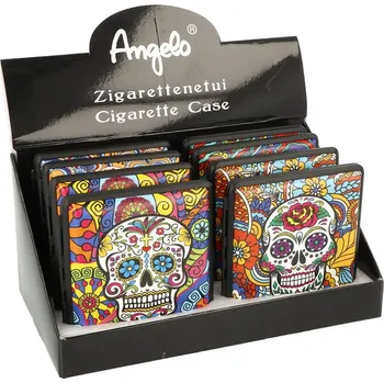 KRCZ Cigaretové pouzdro Angelo Skull Funky, 20cig.
