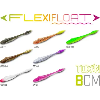 Umělá nástraha Delphin TOXIN UVs / 8ks - 8cm / IMPULZ