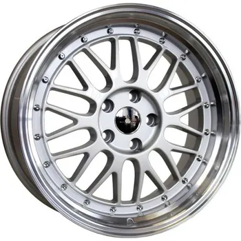 Alu kolo Alu kola Racing Line A1025, 18x8 5x120 ET20, stříbrná + leštěný límec