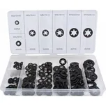 Pojistné kroužky na hřídele bez drážky M3-M12, typ Starlock, sada 260 ks - ASTA