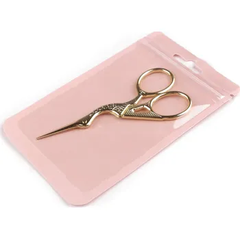 Krejčovské nůžky Nůžky vyšívací čáp délka 9,5 cm, 11,5 cm Varianta: 3 (9,5 cm) zlatá sv., Balení: 1 ks