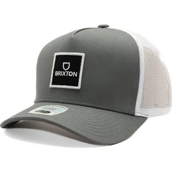Kšiltovka Kšiltovka Brixton - Alpha Block X C Mp Mesh Cap - Pebble/White