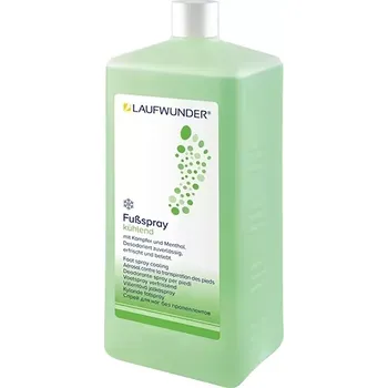 Péče o nohy Chladivý sprej na nohy proti pocení a na redukci zápachu Laufwunder, 1000 ml