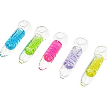 Čistič dýmky KRCZ Šlukovka skleněná Spiral Colored 11,5cm